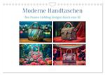 Moderne Handtaschen (Wandkalender 2024 DIN A4 quer), CALVENDO Monatskalender
