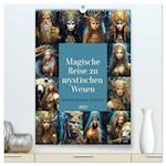 Magische Reise zu mystischen Wesen. Keltische Fantasie-Gestalten (hochwertiger Premium Wandkalender 2024 DIN A2 hoch), Kunstdruck in Hochglanz