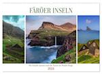 Färöer Inseln - Wo Schafe tanzen und die Natur im Winde fliegt (Wandkalender 2024 DIN A2 quer), CALVENDO Monatskalender