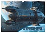 Alien Starships (Wandkalender 2024 DIN A3 quer), CALVENDO Monatskalender