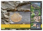 Conques ist eine wichtige Station am französischen Jakobsweg (Wandkalender 2024 DIN A4 quer), CALVENDO Monatskalender