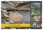 Conques ist eine wichtige Station am französischen Jakobsweg (Wandkalender 2024 DIN A2 quer), CALVENDO Monatskalender