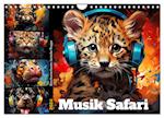 Musik Safari (Wandkalender 2024 DIN A4 quer), CALVENDO Monatskalender