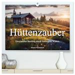 Hüttenzauber - Ein visueller Streifzug durch Norwegens Wildnis (hochwertiger Premium Wandkalender 2025 DIN A2 quer), Kunstdruck in Hochglanz