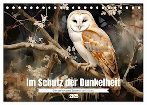 Im Schutz der Dunkelheit (Tischkalender 2025 DIN A5 quer), CALVENDO Monatskalender