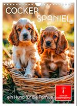 Cocker Spaniel - ein Hund für die Familie (Wandkalender 2025 DIN A4 hoch), CALVENDO Monatskalender