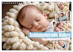 Schlummernde Babys (Wandkalender 2025 DIN A4 quer), CALVENDO Monatskalender