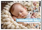 Schlummernde Babys (Tischkalender 2025 DIN A5 quer), CALVENDO Monatskalender