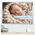 Schlummernde Babys (hochwertiger Premium Wandkalender 2025 DIN A2 quer), Kunstdruck in Hochglanz