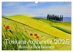 Toskana Aquarelle (Wandkalender 2025 DIN A3 quer), CALVENDO Monatskalender