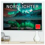 Nordlichter - Aurora Borealis, wunderschön und geheimnisvolll (hochwertiger Premium Wandkalender 2025 DIN A2 quer), Kunstdruck in Hochglanz