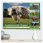 Aussterbende Rassen und Raritäten (hochwertiger Premium Wandkalender 2025 DIN A2 quer), Kunstdruck in Hochglanz