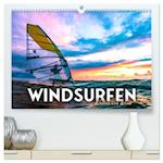 Windsurfen - Wellen und Wind (hochwertiger Premium Wandkalender 2025 DIN A2 quer), Kunstdruck in Hochglanz