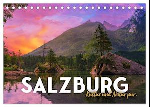 Salzburg - Kultur und Natur pur. (Tischkalender 2025 DIN A5 quer), CALVENDO Monatskalender