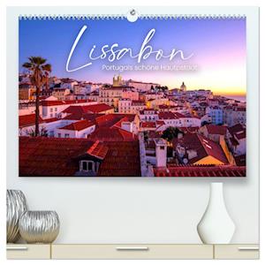 Lissabon - Portugals schöne Hauptstadt. (hochwertiger Premium Wandkalender 2025 DIN A2 quer), Kunstdruck in Hochglanz