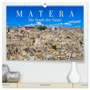 Matera - Die Stadt der Sassi (hochwertiger Premium Wandkalender 2025 DIN A2 quer), Kunstdruck in Hochglanz