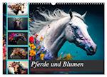 Pferde und Blumen (Wandkalender 2025 DIN A3 quer), CALVENDO Monatskalender