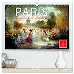 Paris - impressionistische Eindrücke (hochwertiger Premium Wandkalender 2025 DIN A2 quer), Kunstdruck in Hochglanz