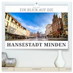 Ein Blick auf die Hansestadt Minden (hochwertiger Premium Wandkalender 2025 DIN A2 quer), Kunstdruck in Hochglanz