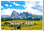 Seiser Alm - Im Herzen der Dolomiten. (Tischkalender 2025 DIN A5 quer), CALVENDO Monatskalender