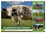 Aussterbende Rassen und Raritäten (Wandkalender 2025 DIN A3 quer), CALVENDO Monatskalender