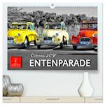 Citroën 2CV - Entenparade (hochwertiger Premium Wandkalender 2025 DIN A2 quer), Kunstdruck in Hochglanz