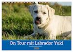 On Tour mit Labrador Yuki (Wandkalender 2025 DIN A3 quer), CALVENDO Monatskalender