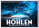 Höhlen - Eine Abenteuerreise ins Unbekannte. (Tischkalender 2025 DIN A5 quer), CALVENDO Monatskalender