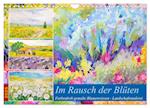 Im Rausch der Blüten - Farbenfroh gemalte Blumenwiesen (Wandkalender 2025 DIN A4 quer), CALVENDO Monatskalender