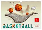 Basketball Liebe (Wandkalender 2025 DIN A4 quer), CALVENDO Monatskalender