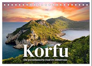 Korfu - Die paradiesische Insel im Mittelmeer. (Tischkalender 2025 DIN A5 quer), CALVENDO Monatskalender