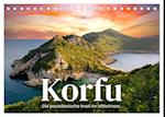 Korfu - Die paradiesische Insel im Mittelmeer. (Tischkalender 2025 DIN A5 quer), CALVENDO Monatskalender