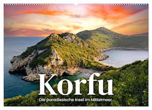 Korfu - Die paradiesische Insel im Mittelmeer. (Wandkalender 2025 DIN A2 quer), CALVENDO Monatskalender