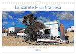 Lanzarote & La Graciosa - Im Stil von Vicent van Gogh (Wandkalender 2025 DIN A4 quer), CALVENDO Monatskalender