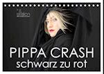 PIPPA CRASH ¿ schwarz zu rot (Tischkalender 2025 DIN A5 quer), CALVENDO Monatskalender