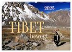 Tibet bewegt (Wandkalender 2025 DIN A2 quer), CALVENDO Monatskalender