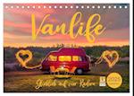 Vanlife - Glücklich auf vier Rädern (Tischkalender 2025 DIN A5 quer), CALVENDO Monatskalender