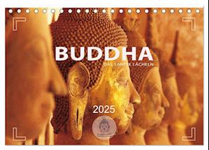 BUDDHA - Ein sanftes Lächeln (Tischkalender 2025 DIN A5 quer), CALVENDO Monatskalender