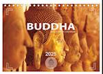 BUDDHA - Ein sanftes Lächeln (Tischkalender 2025 DIN A5 quer), CALVENDO Monatskalender