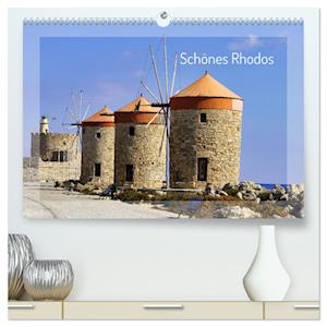 Schönes Rhodos (hochwertiger Premium Wandkalender 2025 DIN A2 quer), Kunstdruck in Hochglanz