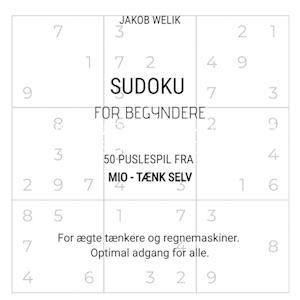 Sudoku for begyndere - 50 puslespil fra Mio - tænk selv