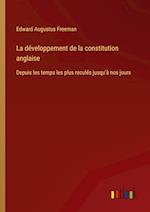 La développement de la constitution anglaise