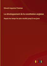 La développement de la constitution anglaise