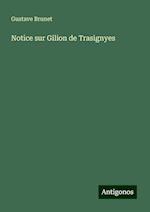 Notice sur Gilion de Trasignyes