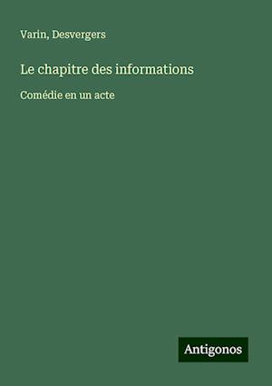 Le chapitre des informations