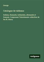 Catalogue de tableaux