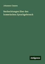 Beobachtungen über den homerischen Sprachgebrauch