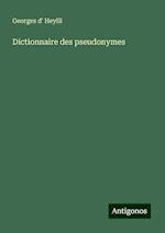 Dictionnaire des pseudonymes