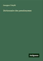 Dictionnaire des pseudonymes