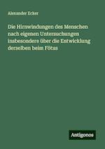 Die Hirnwindungen des Menschen nach eigenen Untersuchungen insbesondere über die Entwicklung derselben beim Fötus